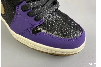 Hyperoad HIGH PURPLE UNION 1 X  OG JORDAN BLACK “MAMBA” GOLD AIR 1110